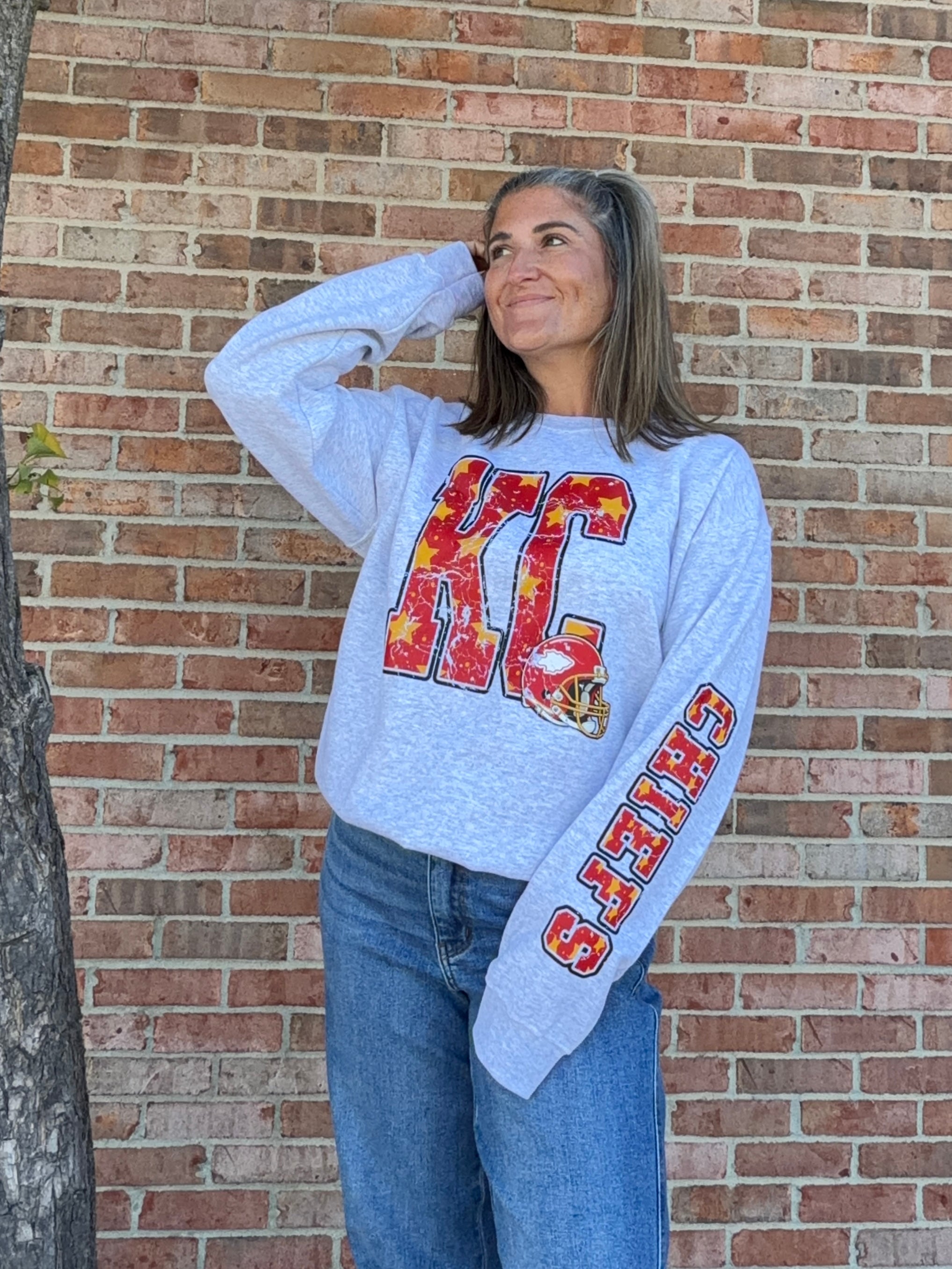 CHIEFS STAR SLEEVE SWEATSHIRT