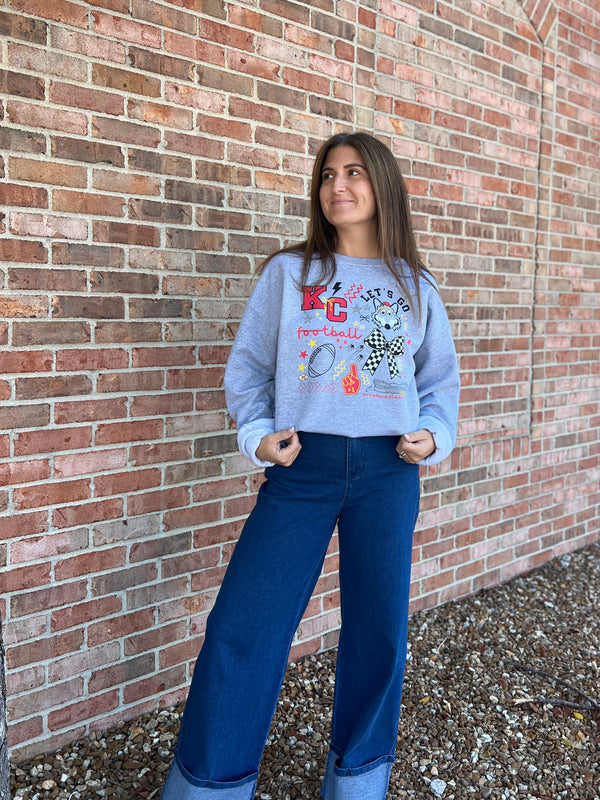 KC DOODLE CREWNECK SWEATSHIRT