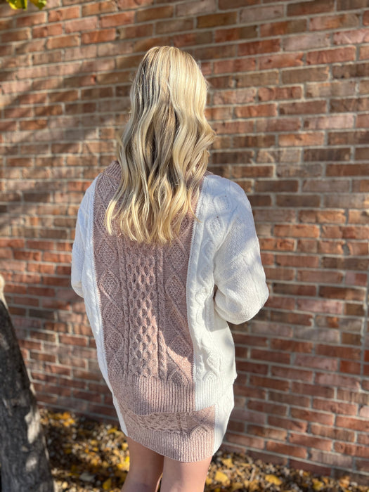 TWO TONE CHENILLE SWEATER