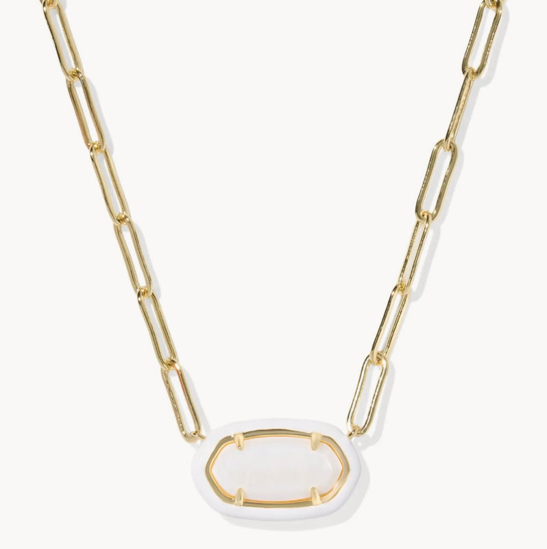 KENDRA SCOTT: ELISA PAPERCLIP NECKLACE