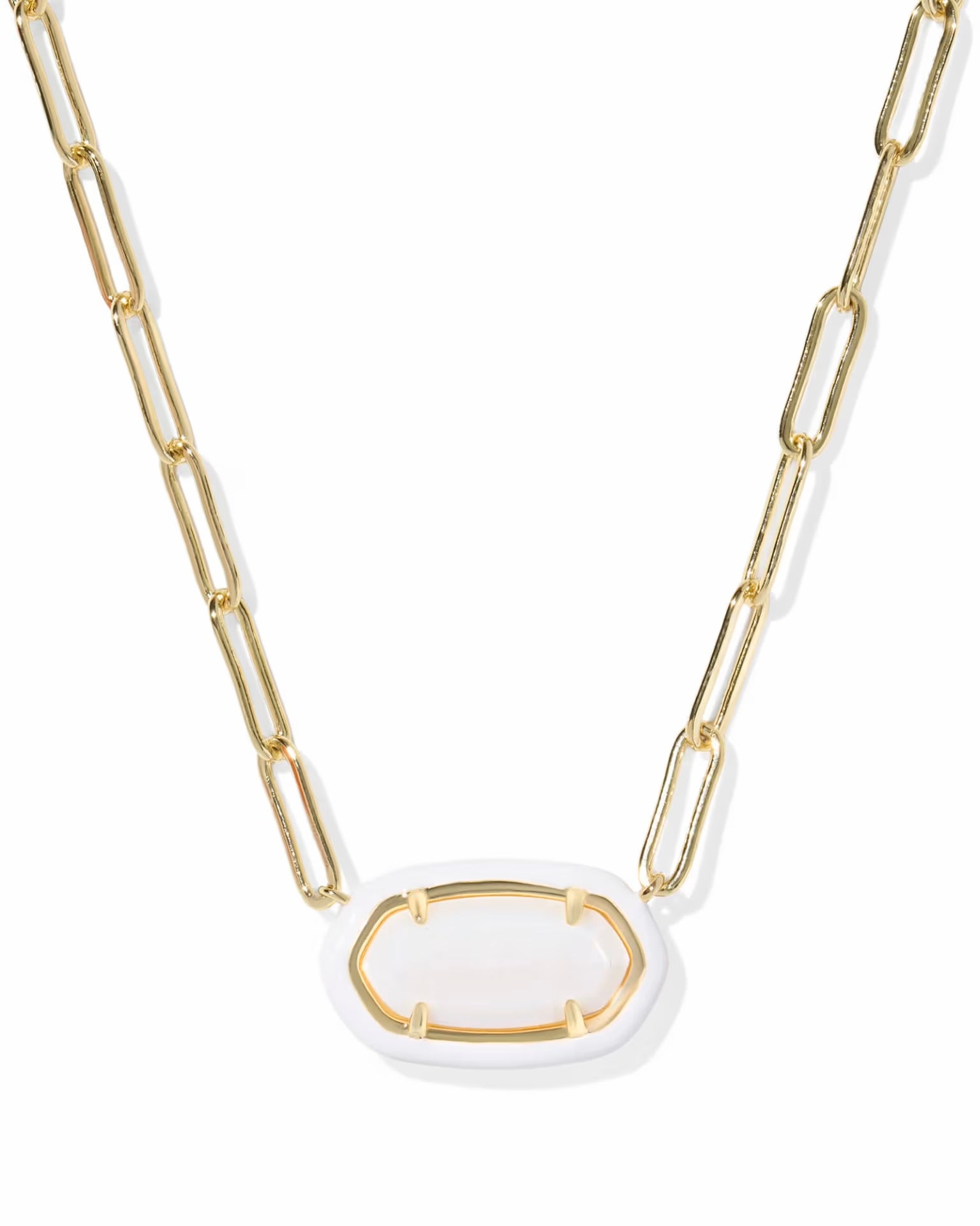 KENDRA SCOTT: ELISA ENAMEL LINK CHAIN NECKLACE