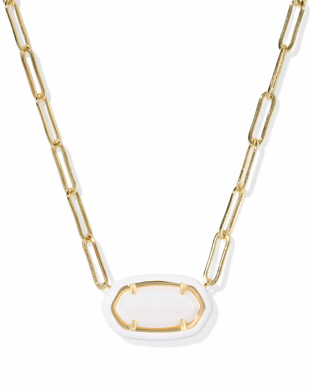 KENDRA SCOTT: ELISA ENAMEL LINK CHAIN NECKLACE