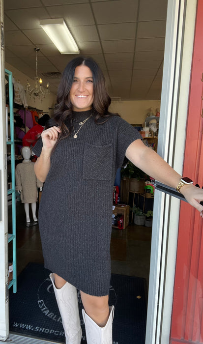 MADE OF DREAMS SWEATER DRESS- 2 COLORS