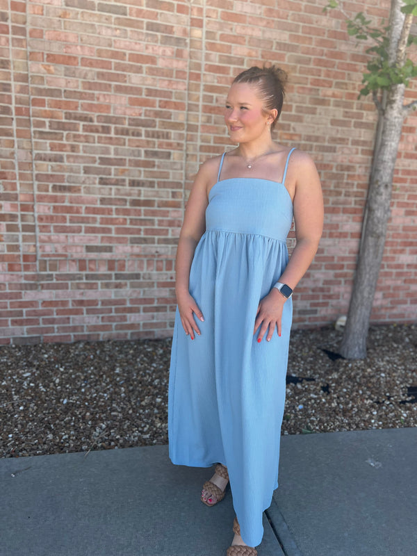 SPAGETTI STRAP MAXI DRESS
