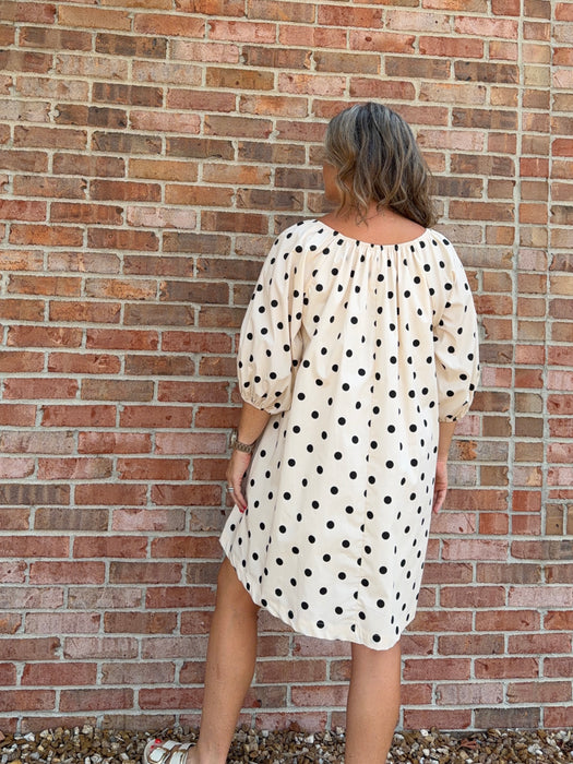 POLKA DOT MINI DRESS