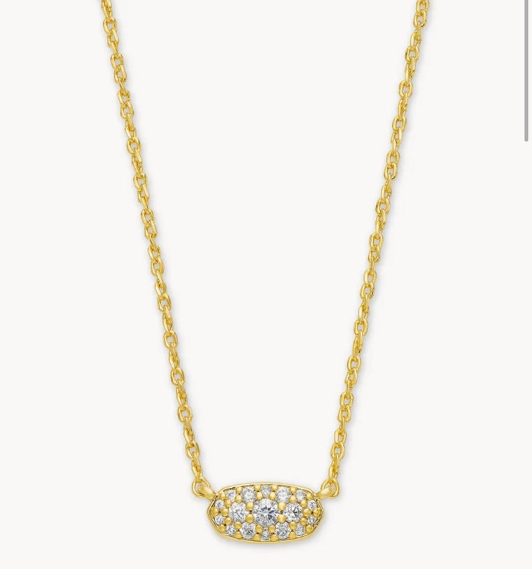 KENDRA SCOTT: GRAYSON CRYSTAL PENDANT NECKLACE