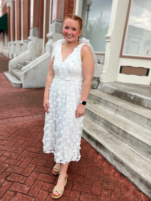 TIED THE KNOT WHITE DRESS