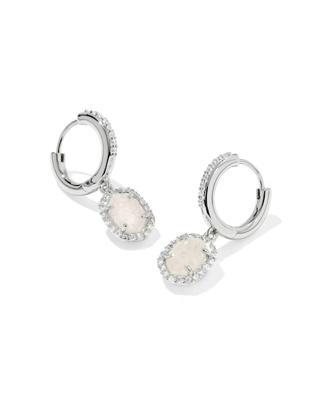 KENDRA SCOTT: DAPHNE CRYSTAL HUGGIE HOOP EARRING