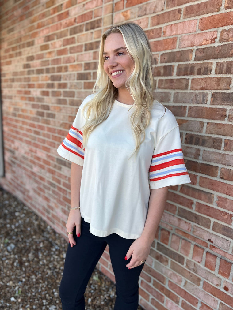 USA RAGLAN STYLE TOP