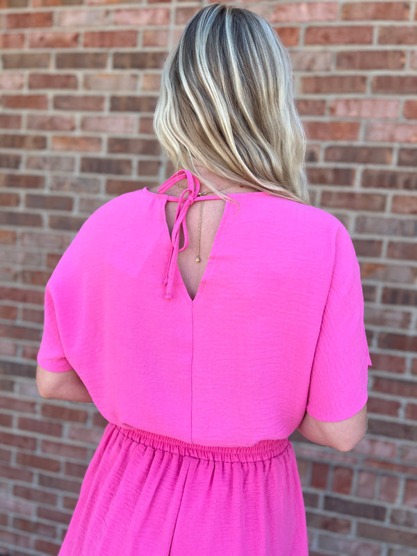 PINK CROP TOP