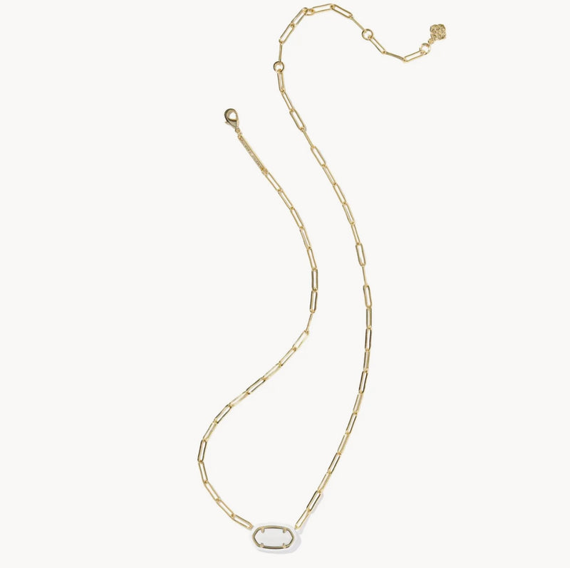 KENDRA SCOTT: ELISA PAPERCLIP NECKLACE