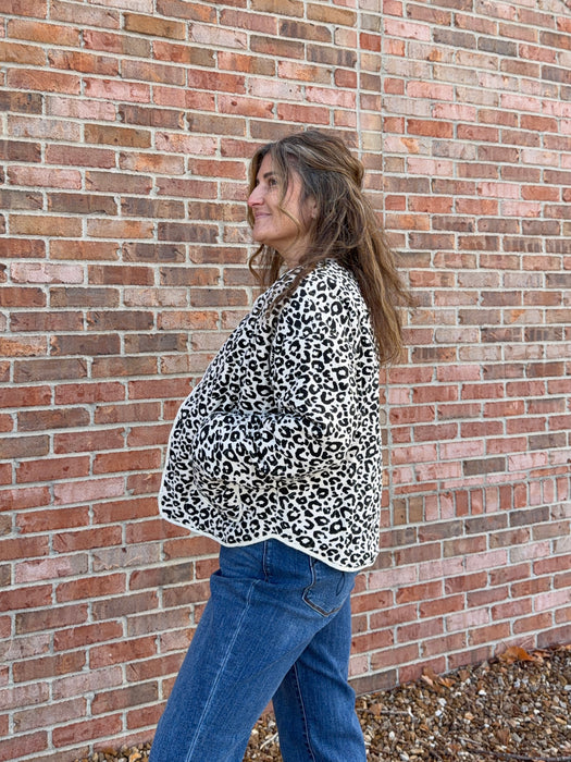 B&W ANIMAL PRINT JACKET