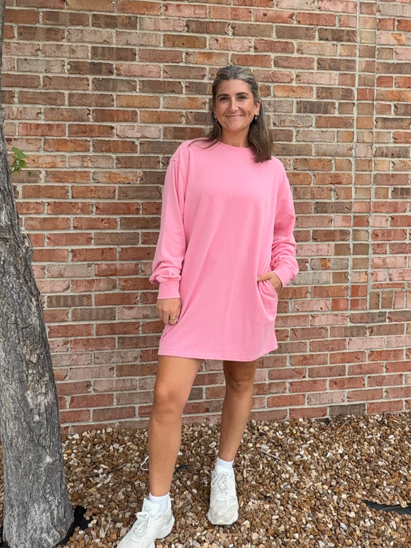 sweat shirt dress SWEATSHIRT DRESS- 3 COLORS