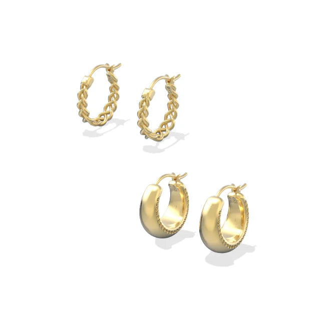 KENDRA SCOTT: GABRIELLA SET HUGGIE EARRING- 3 COLORS