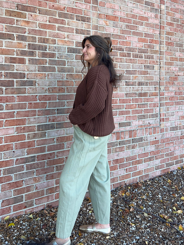 GOLD BUTTON CARDIGAN- 3 COLORS