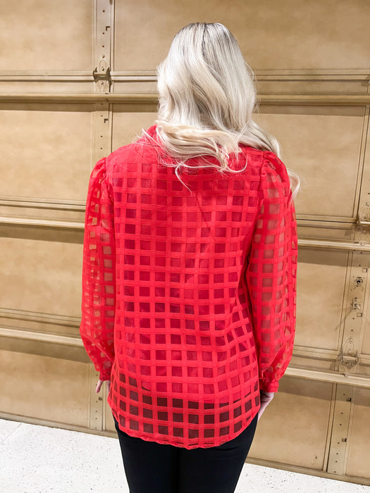 POWER THROUGH SHEER TOP