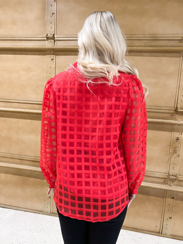 POWER THROUGH SHEER TOP