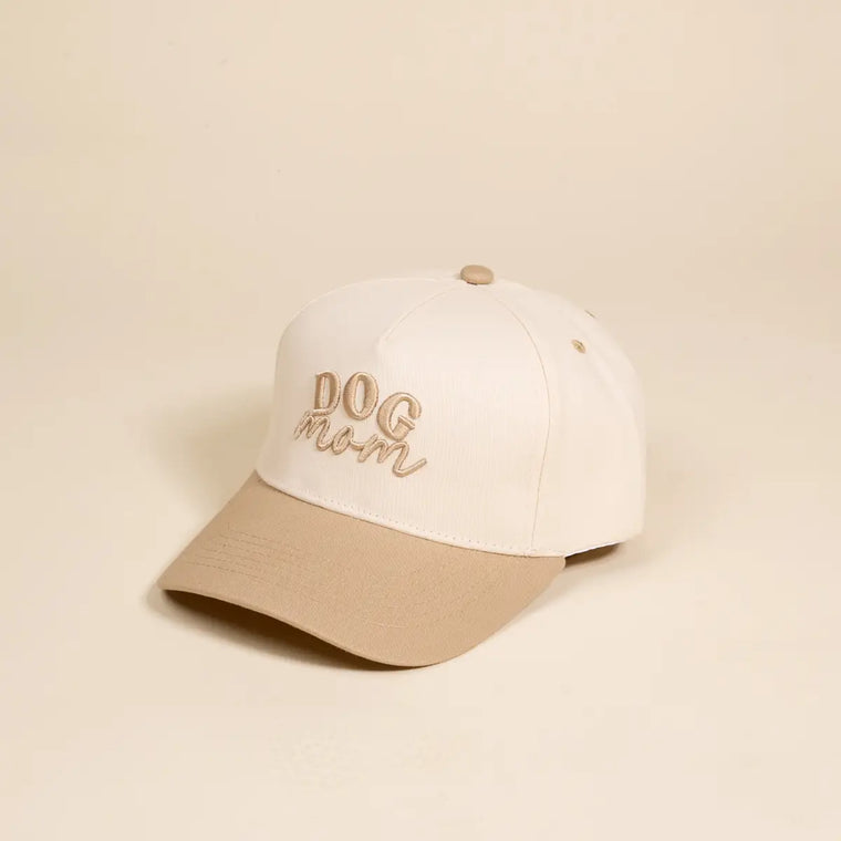 DOG MOM CANVAS HAT