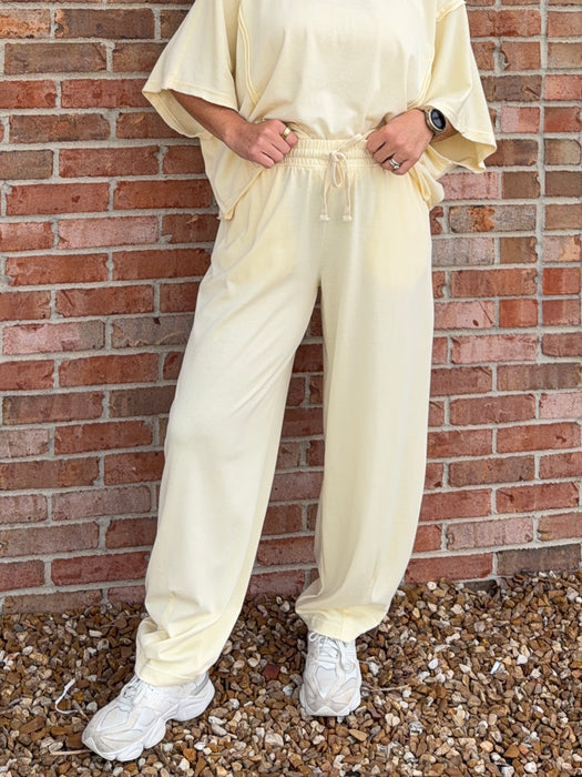 COMFY BARREL PANTS- 2 COLORS