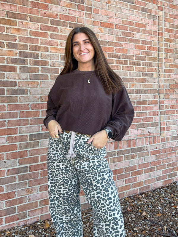 CORDED PULLOVER- 8 COLORS