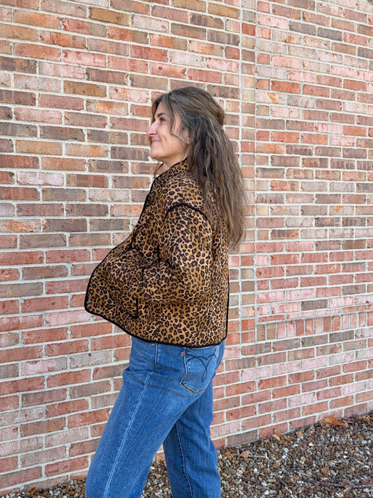 LEOPARD PRINT JACKET