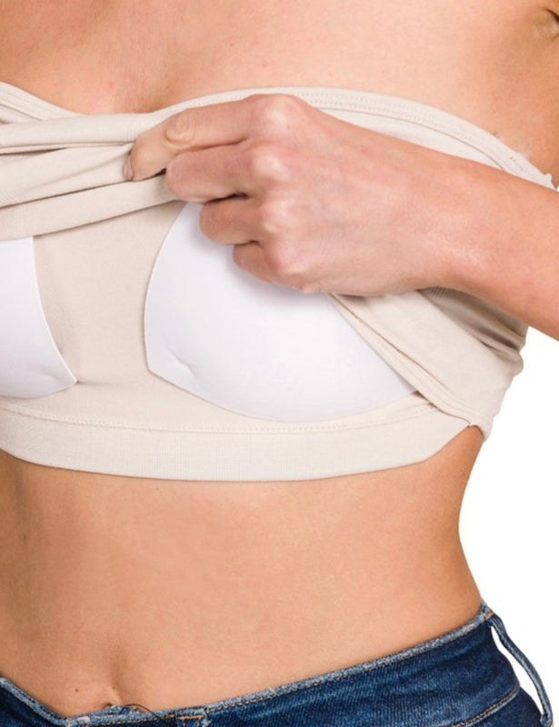 SEAMLESS TUBE TOP BRA