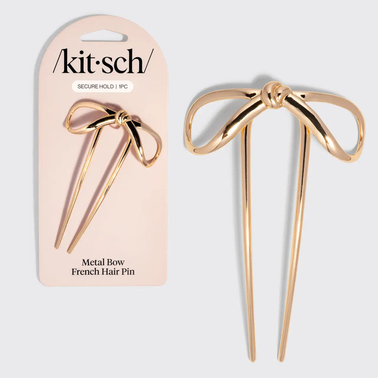 METAL BOW FRENCH HAIR PIN