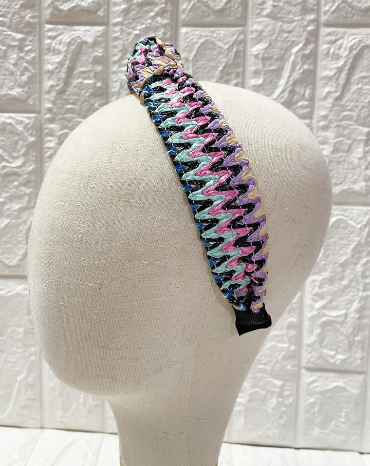 MULTI COLORED CHEVRON HEADBAND