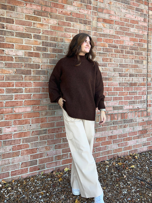 MOCK NECK SWEATER- 8 COLORS