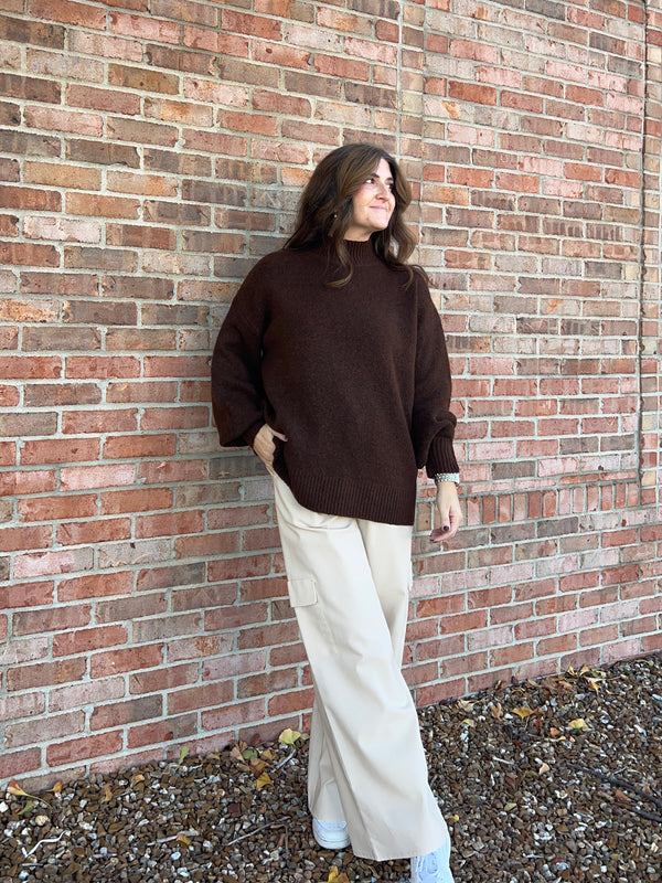 MOCK NECK SWEATER- 8 COLORS