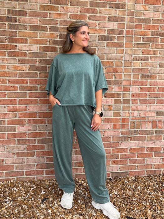COMFY BARREL PANTS- 2 COLORS