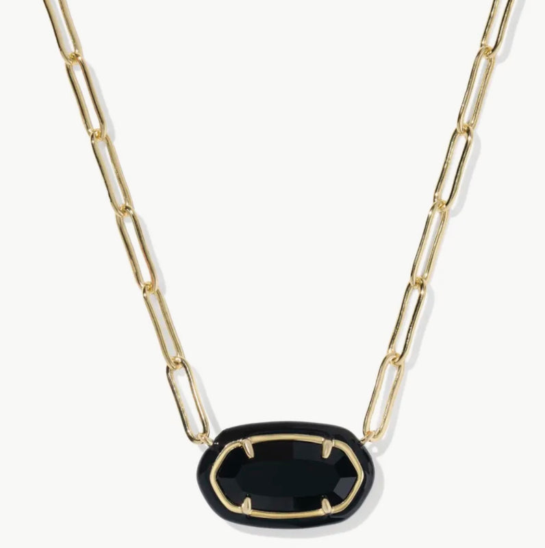KENDRA SCOTT: ELISA PAPERCLIP NECKLACE
