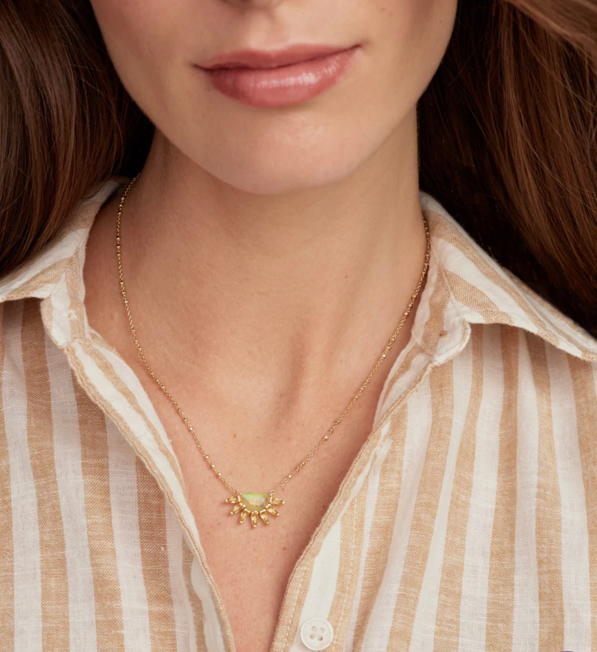 KENDRA SCOTT: SAMANTHA SUN PENDANT NECKLACE