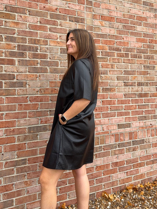 LEATHER DRESS