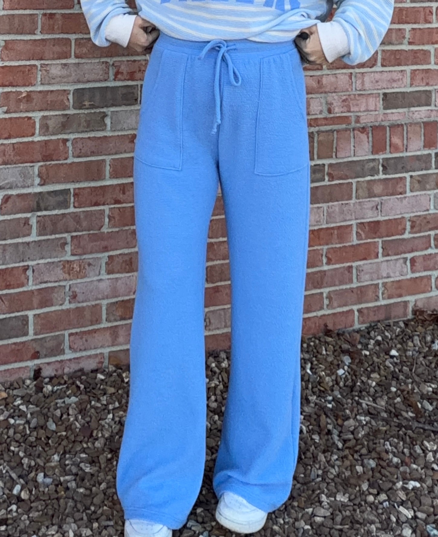 BABY'S BLUE DRAWSTRING PANTS