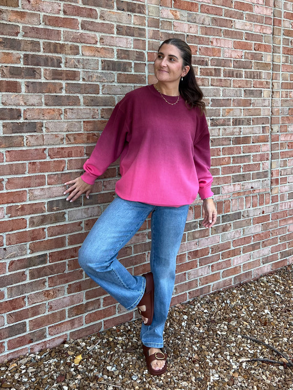 CORDED PULLOVER- 4 COLORS