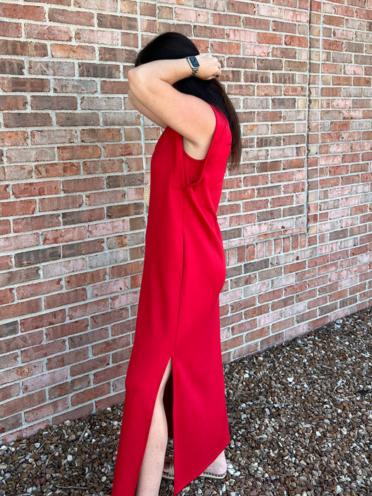 LOVE GAME MIDI DRESS