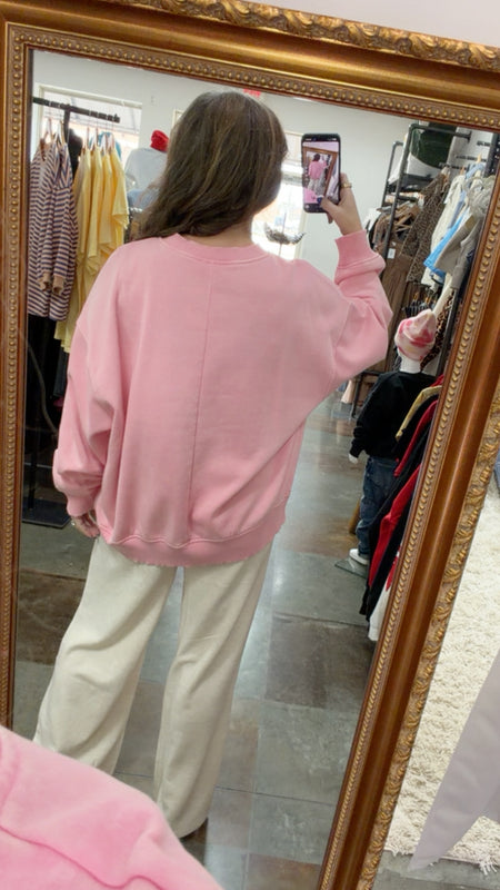 ACID WASH SWEATSHIRT- 5 COLORS