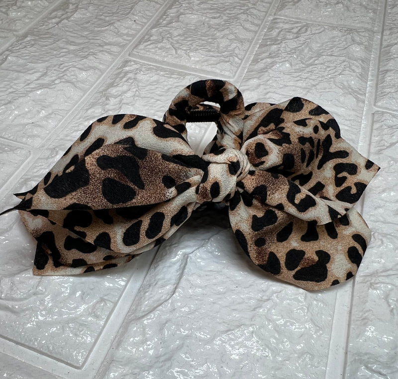 LEOPARD FABRIC  CLIP