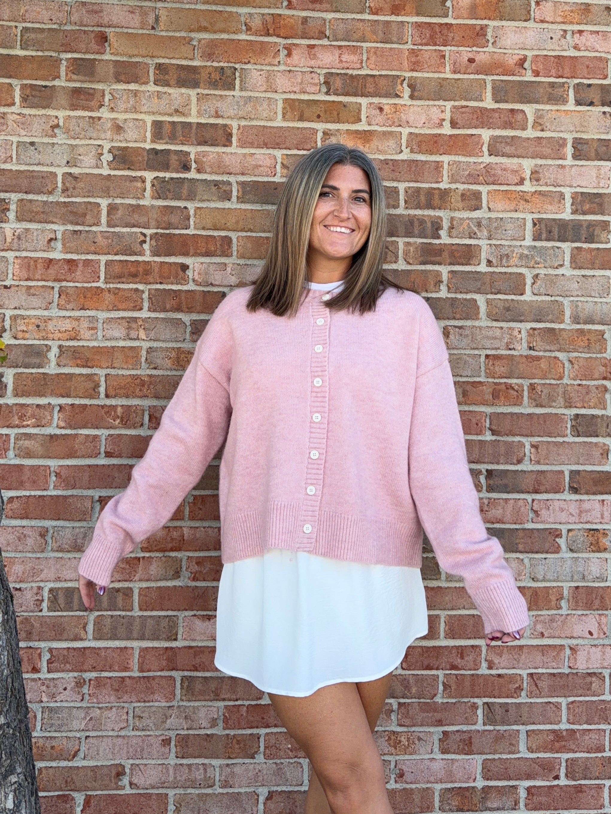 BALLET PINK CARDIGAN