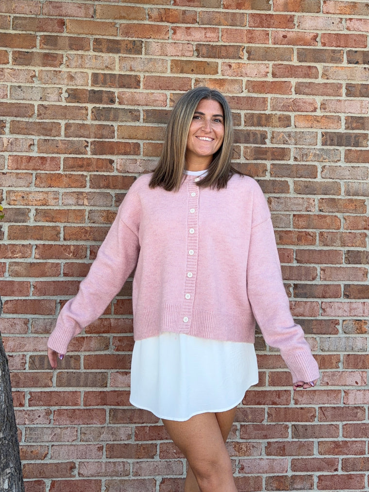 BALLET PINK CARDIGAN