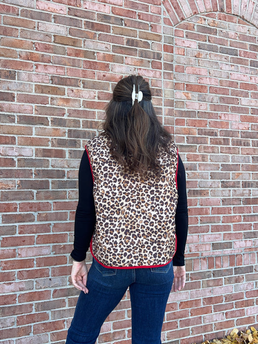 LEOPARD PRINT VEST