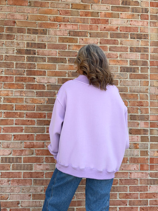 DILLY DALLY MOCK NECK SWEATSHIRT