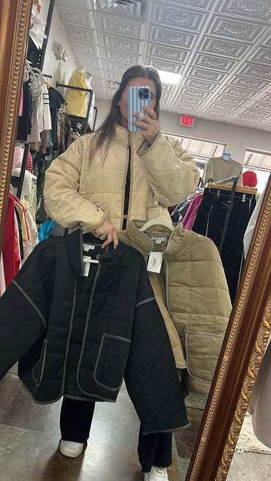 DOORBUSTER QUILTED JACKET- 3 COLORS