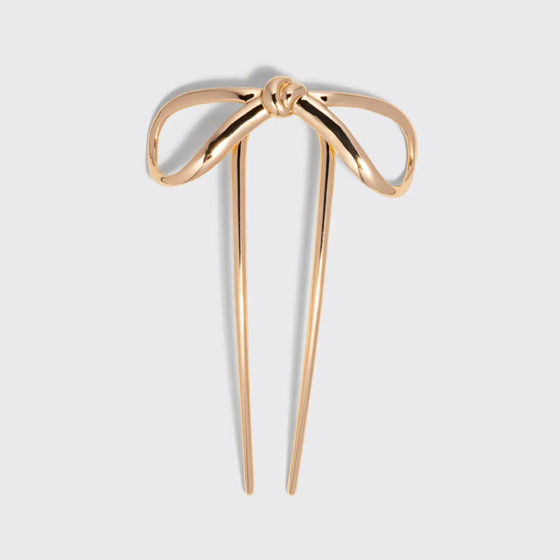METAL BOW FRENCH HAIR PIN