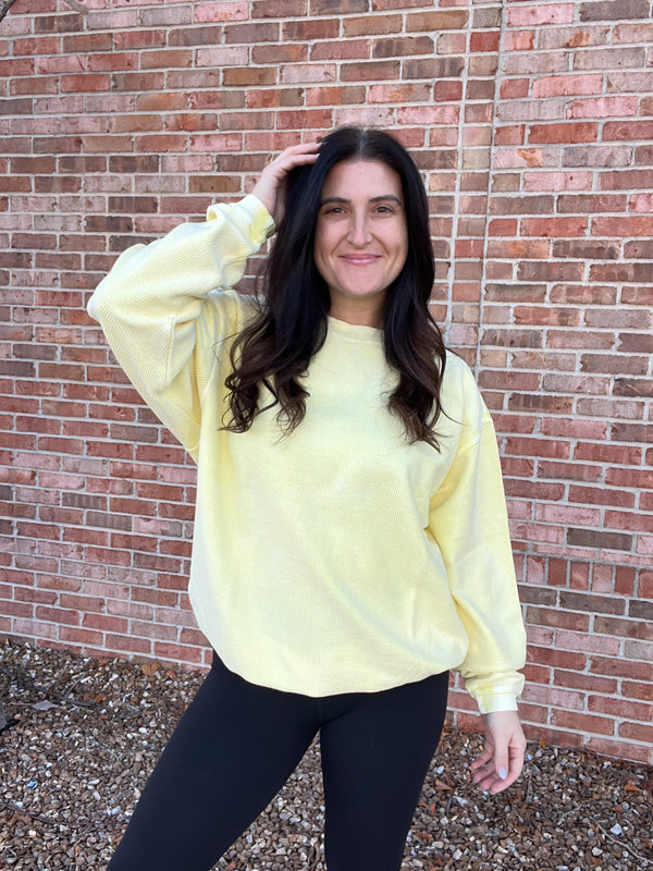 CORDED PULLOVER- 6 COLORS
