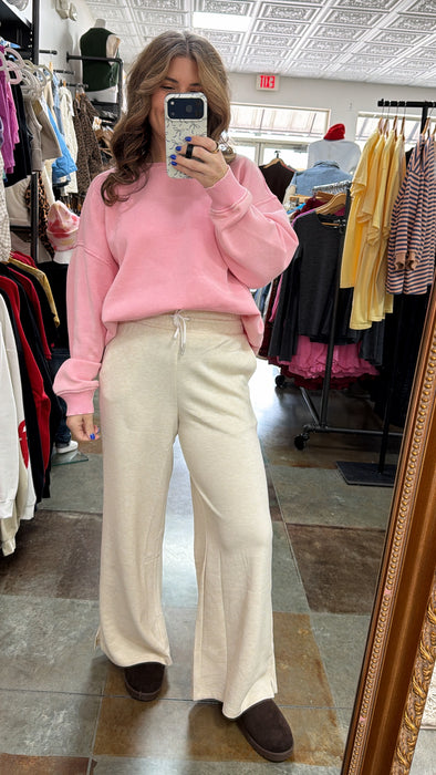 WIDE LEG SWEATPANTS- 4 COLORS