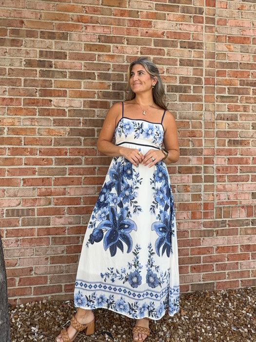 COASTAL BLUE MIDI DRESS