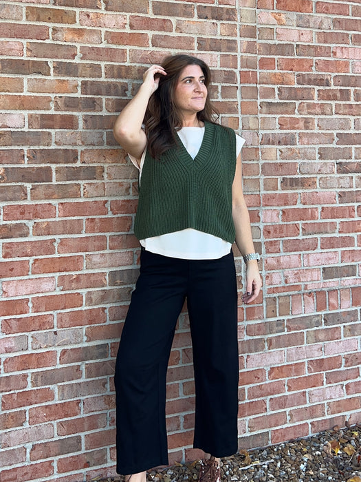OLIVE LAYERED TOP