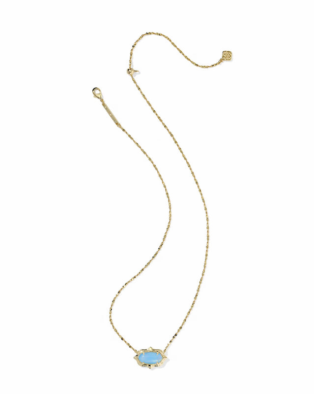 KENDRA SCOTT: ELISA SCALLOPED FRAME NECKLACE